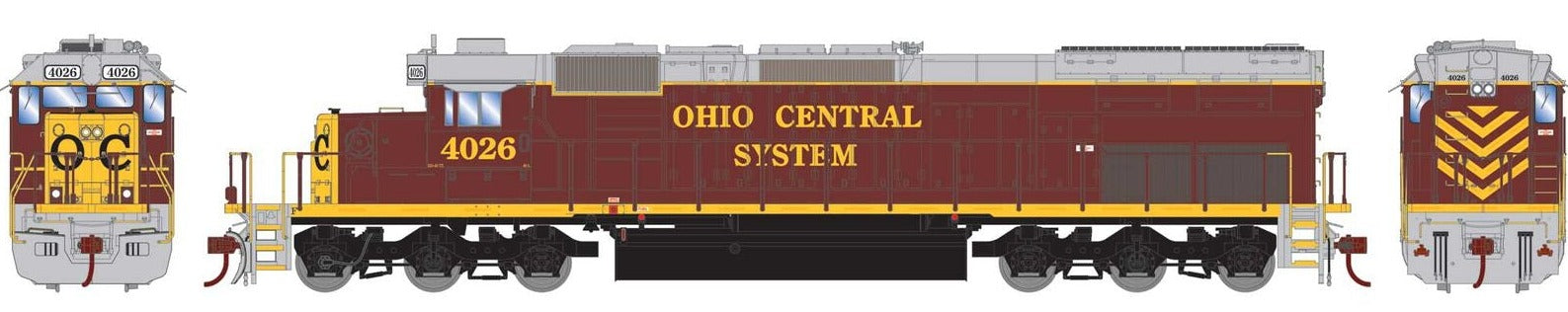 HO SD40T-2 with DCC & Sound Ohio Central #4026