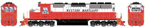 HO SD40 Locomotive, Western Maryland #7447