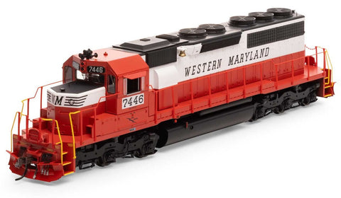 HO SD40R with DCC & Sound Western Maryland #7446