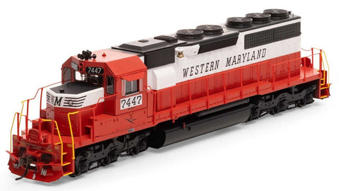 HO SD40R with DCC & Sound Western Maryland #7447