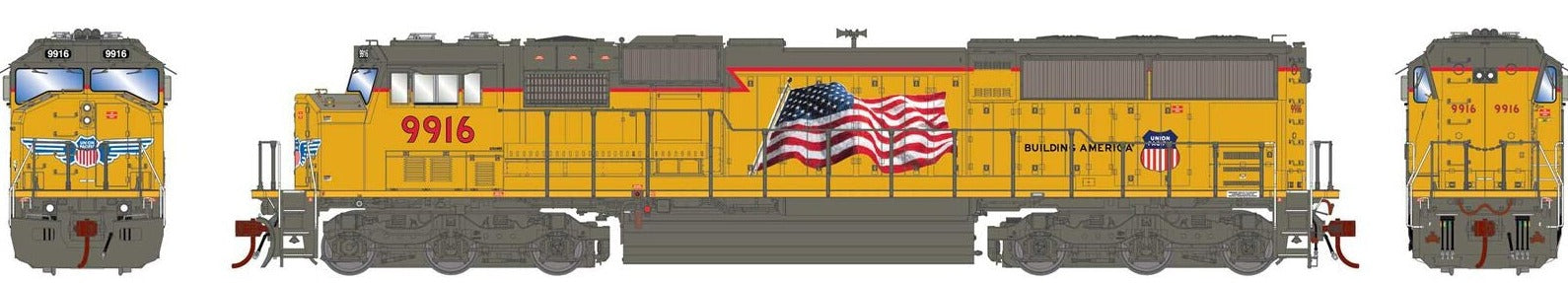 HO G2.0 SD59M-2, Union Pacific #9916