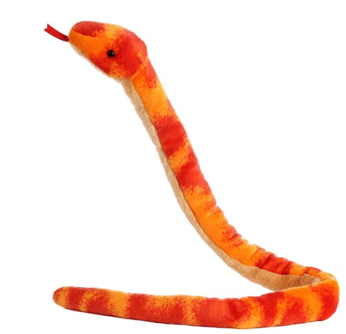 Red and orange toy snake.