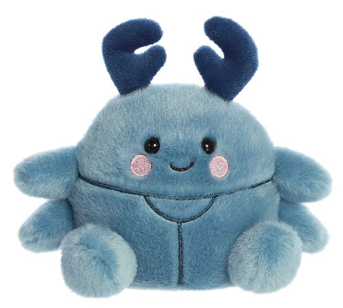 Blue round plush beetle.