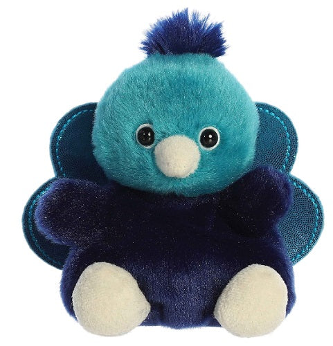 Blue peacock plush.
