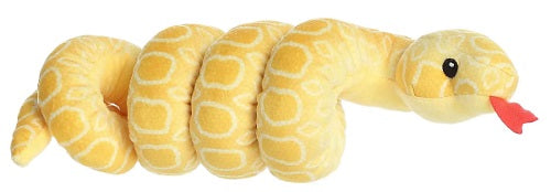 Yellow snake with red tongue.