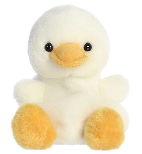 Plush sitting goose.