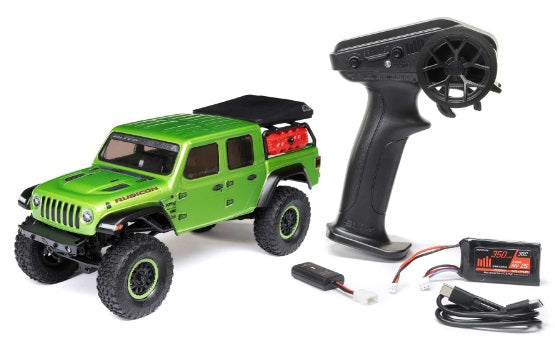 1/24 Axial SCX24 Jeep JT Gladiator 4WD RTR Scale Mini Crawler (Green) w/2.4GHz Radio