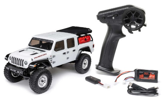 1/24 Axial SCX24 Jeep JT Gladiator 4WD RTR Scale Mini Crawler (White) w/2.4GHz Radio