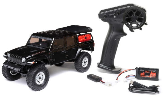 1/24 Axial SCX24 Jeep JT Gladiator 4WD RTR Scale Mini Crawler (Black) w/2.4GHz Radio