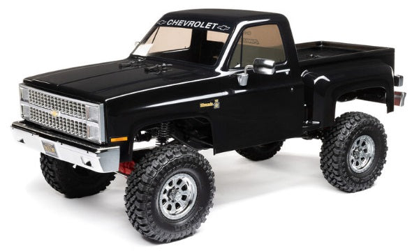 1/10 SCX10 III Base Camp 1982 Chevrolet K10 4X4 RTR Brushed Rock Crawler, Black