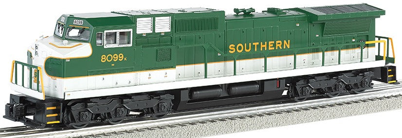 Model of a Dash 9 in a green Southern paint scheme.