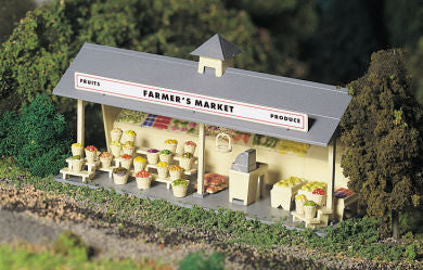 Model of Farmer's market stand.