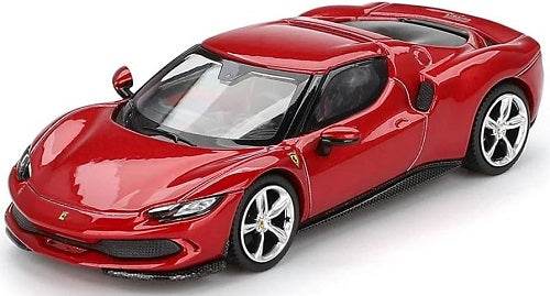 1/64 scale model of a red Ferrari.