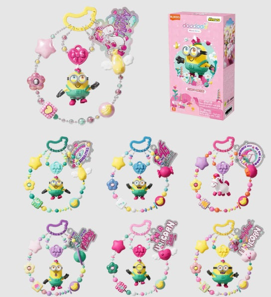 Collection of Colorful phone "Minions" charms and package.