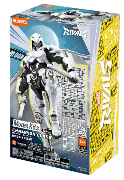 Model kit packaging for 'Moon Knight'