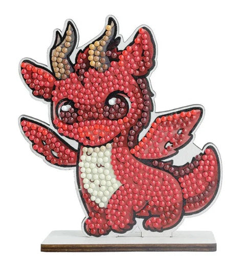 Crystal Art Fantasy Buddies Kit Red Dragon