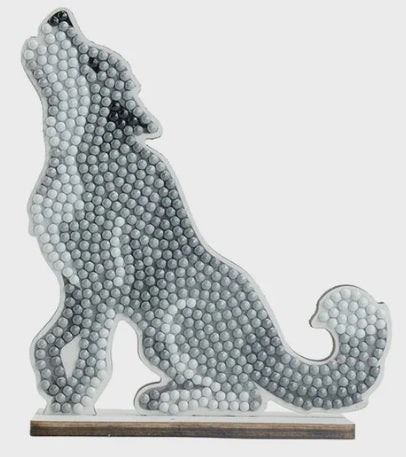 Craft Buddy Crystal Art Buddies Howling Wolf