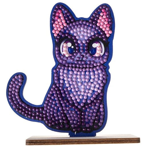 Crystal Art Buddies Purple Cat