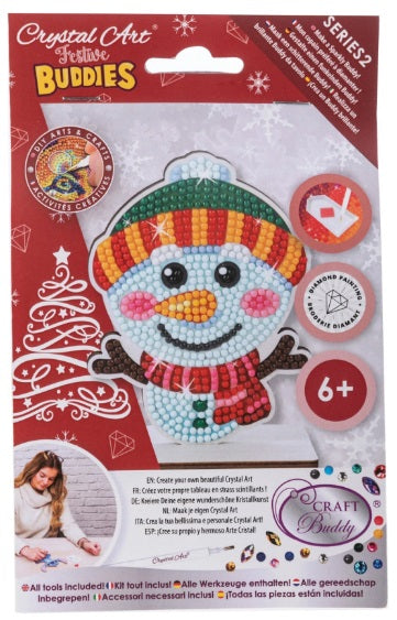 Snowman Crystal Art Festive Buddies