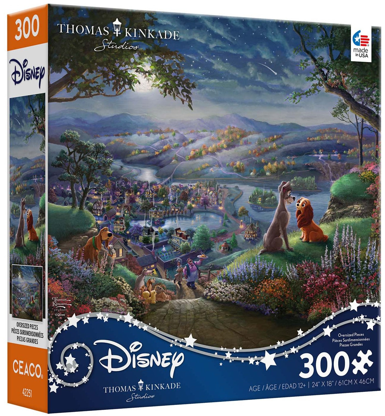 300pc Lady & the Tramp Kinkade