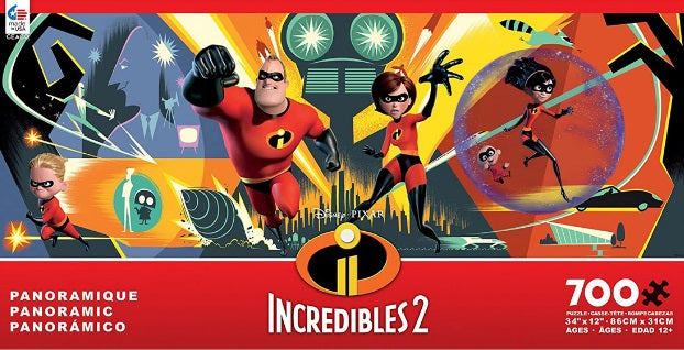Disney Panoramic Incredibles 2 700pc Puzzle