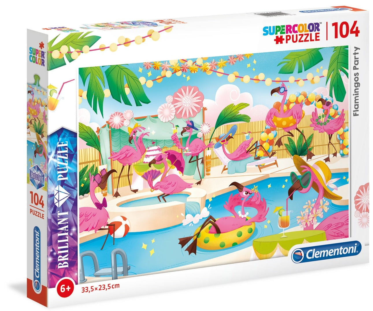 104pc Flamingos Party Puzzle