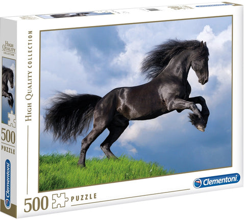 Fresian Black Horse 500pc Puzzle