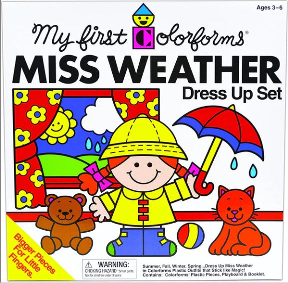 Retro Miss Weather Colorforms