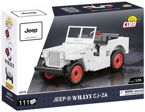 111pc Jeep Willys CJ-2A White