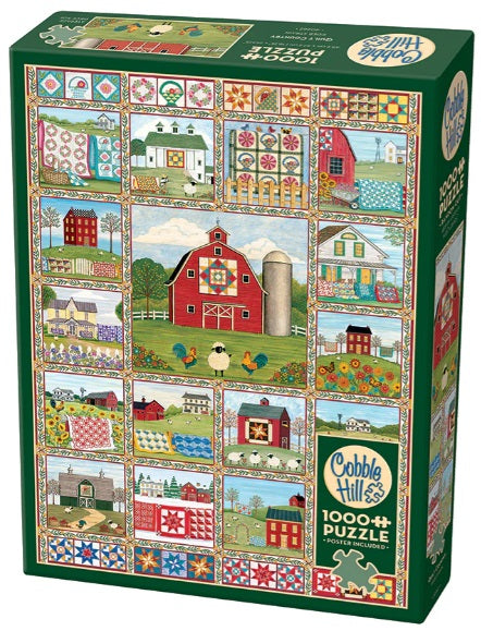 1000pc Quilt Country