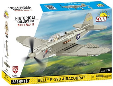 Bell P-39D Airacobra Fighter White