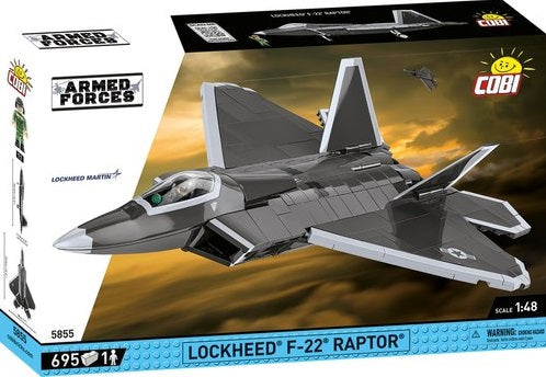695pc Lockheed F-22 Raptor