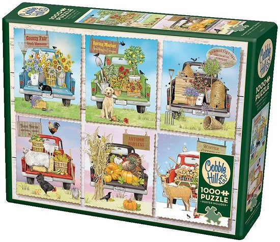 Farmers Market Trucks 1000pc Puzzle
