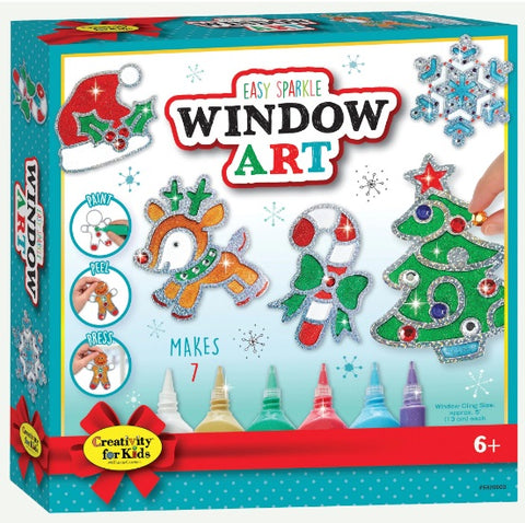 Easy Holiday Sparkle Window Art