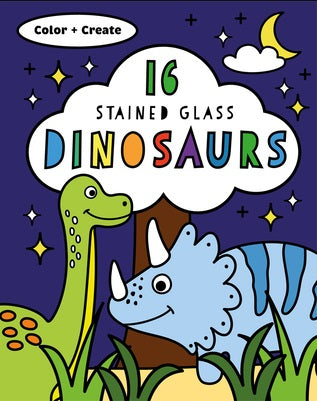 Dinosaurs, Stain Glass Colorin