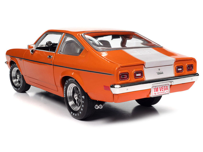 1/18 scale diecast model car of 1973 Vega GT in Orange.