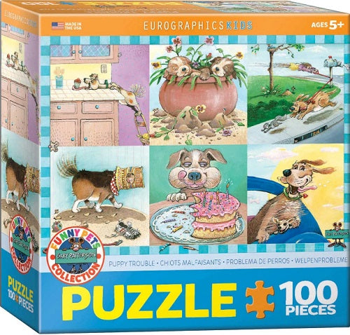 Puppy Trouble 100pc Puzzle