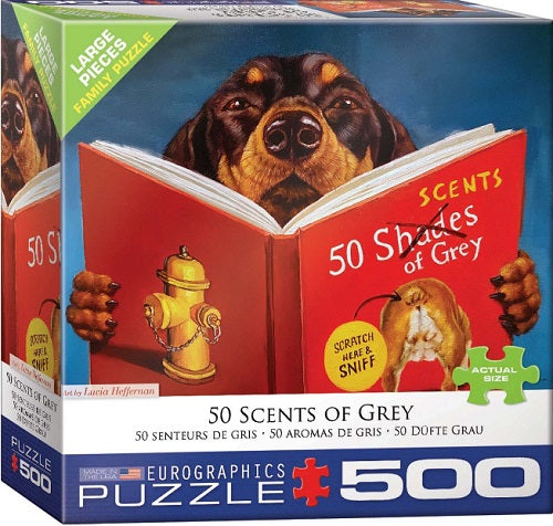 50 Scents of Grey  500pc Large Piece Puzzle