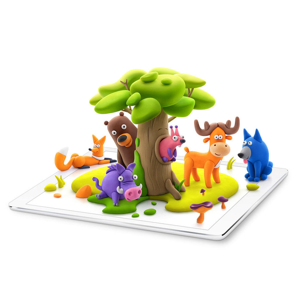 Hey Clay Forest Animals