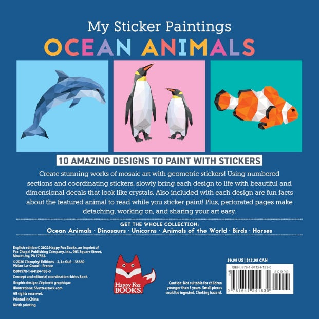 Ocean Animals Sticker Painting