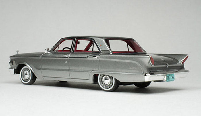 1/43 1961 Mercury Comet Sheffield Gray Metallic with Red Interior