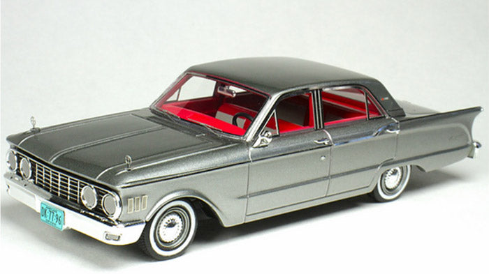 1/43 1961 Mercury Comet Sheffield Gray Metallic with Red Interior