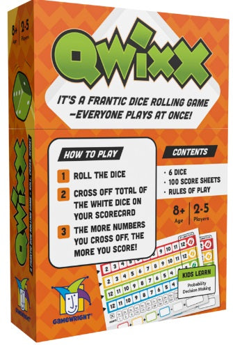 QWIXX DICE GAME