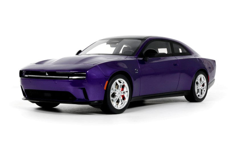 Resin model of Plum Crazy 2024 Dodge Charger Daytona R/T