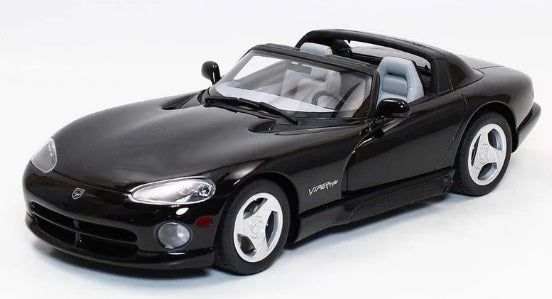 Scale model of a black Dodge Viper RT.