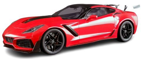 1/12 2019 Chevrolet Corvette Red