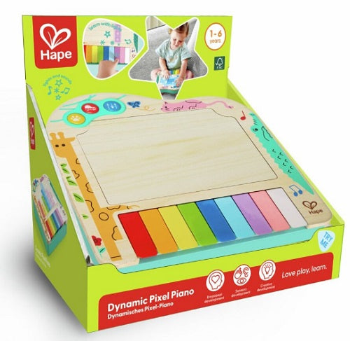 Hape Dynamic Pixel Paino in package.