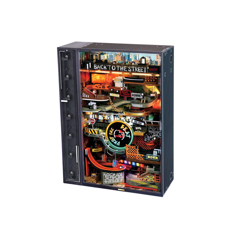 Assembled Hip-Hop Street marble run.