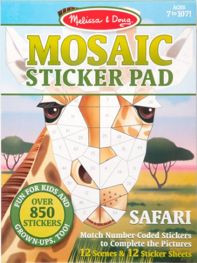 Mosaic Sticker Pad Safari