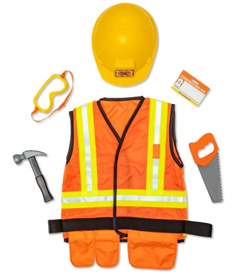 Construction Worker Costume Role Play Set